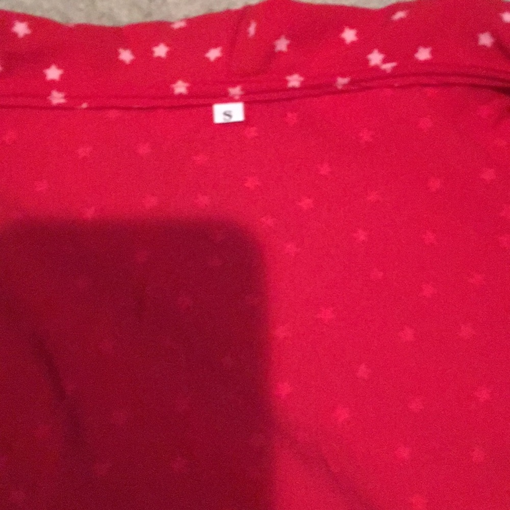 Red long sleeve star wrap dress - Picture 5 of 6